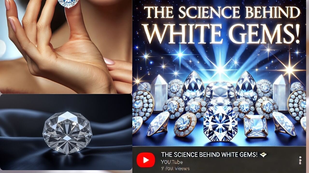 The Science Behind White Gems: What Makes Them Unique?✨💎 #rocks for the spirit #gemstone