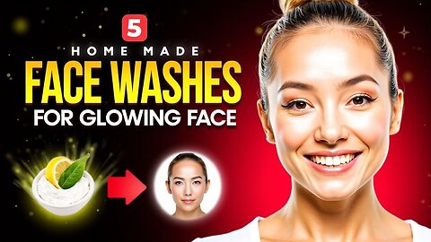 5 Homemade Face Washes for Glowing Skin Naturally ✨ (DIY Skincare at Home!)