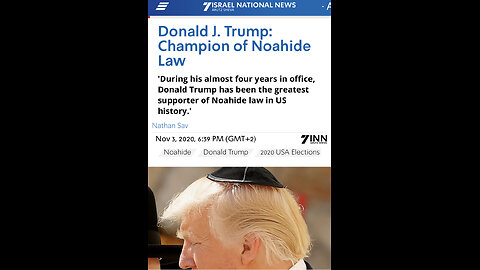 The Gray State - Trump Supports Noahide Law!!!!