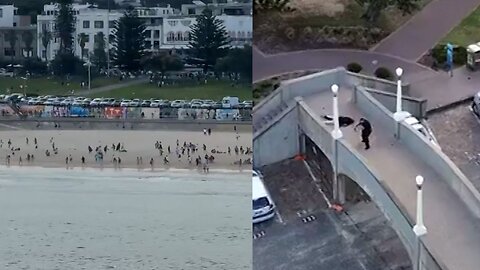 A 10-minute video of a shooting at Bondi Beach, Australia. that caused the death of 13 Israelis