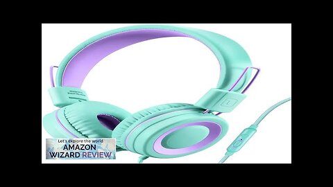 POWMEE P10 Kids Headphones with Microphone Stereo Headphones for Children Boys Review