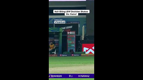 Nail-Biting LBW Decision Shakes the Game!.