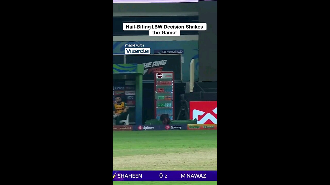 Nail-Biting LBW Decision Shakes the Game!.