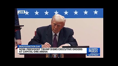 TRUMP SIGNS EXECUTIVE ORDERS RESCINDING BIDEN'S EXECUTIVE ACTIONS