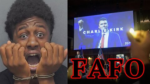 Black SCUMBAG FINDS OUT after Charlie Kirk Vigil TERROR THREAT BACKFIRES! FAFO!