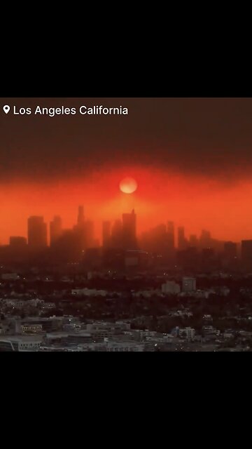 STRANG RED-SUNRISE PHENOMENON🌤️⚠️ABOVE LOS ANGELES SKY☢️🔥🌲🏡💫
