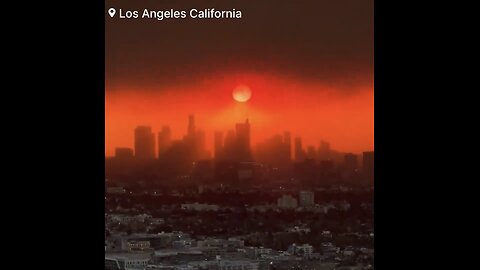 STRANG RED-SUNRISE PHENOMENON🌤️⚠️ABOVE LOS ANGELES SKY☢️🔥🌲🏡💫