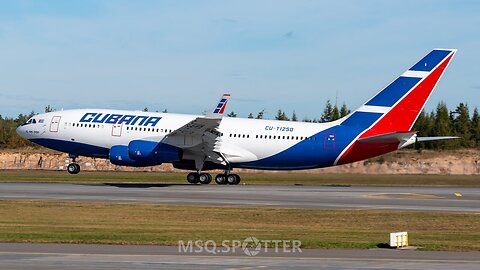 Cubana operate flight Minsk - Saint Petersburg - Reykjavik - Havana