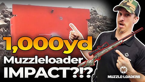 1,000 Yard Muzzleloader Shot?? | CVA Paramount HTR Muzzleloader