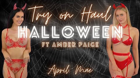Halloween Try on Haul | April Mae FT Amber Paige