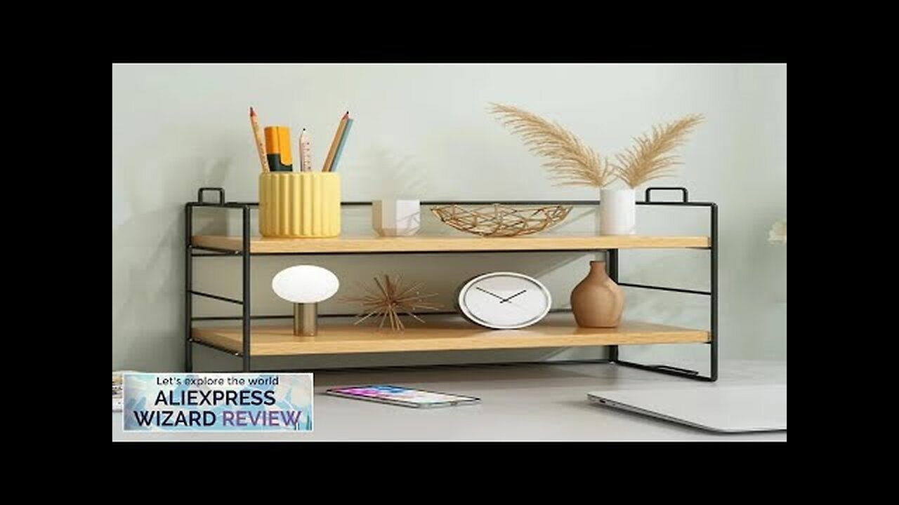 Desktop Bookshelf Wooden Magazine Storage Rack Simple Flower Shelf Kitchen Organizer Holder Review