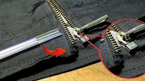 TAILORS don't want you to know this. fixing your favorite JACKET ZIPPER..