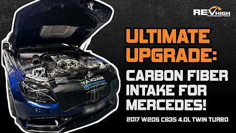 Premium Carbon Fiber Intake Upgrade for Mercedes-Benz 2017 W205 C63S 4.0L twin turbo