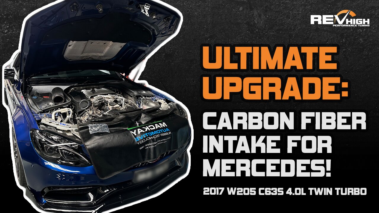 Premium Carbon Fiber Intake Upgrade for Mercedes-Benz 2017 W205 C63S 4.0L twin turbo
