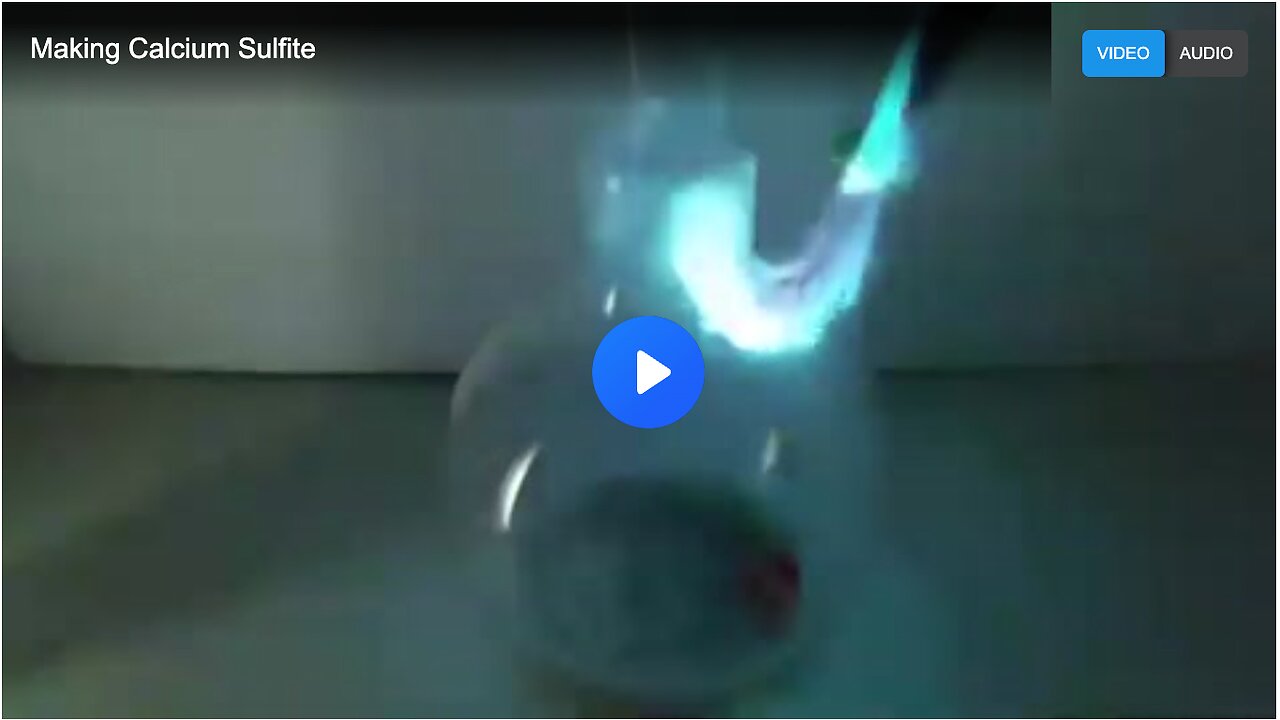 Making Calcium Sulfite