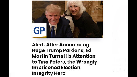 After Announcing Huge Trump Pardons, Ed Martin Turns His Attention to Tina Peters Wrongly Imprisoned