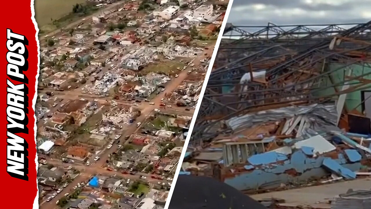 Video captures aftermath of devastating tornado that struck southern Brazil, leaving 5 dead