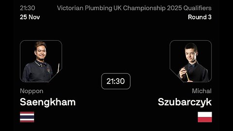 🔴 ถ่ายทอดสดสนุกเกอร์ 🇹🇭 หมู ปากน้ำ VS มิชัล ซูบาร์ซิค 🇵🇱 ศึก ยูเค แชมเปี้ยนชิพ