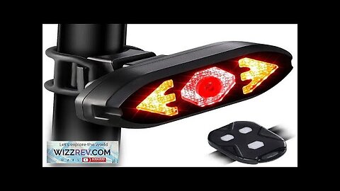 SMILING SHARK Smart 2-in-1 Bicycle Rear Light Wireless Remote Control 5 Light Review