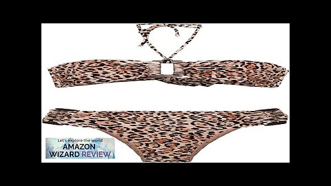 ADRIANA DEGREAS Store ADRIANA DEGREAS Leopard Strapless Bikini With HoopsThe animal print Review