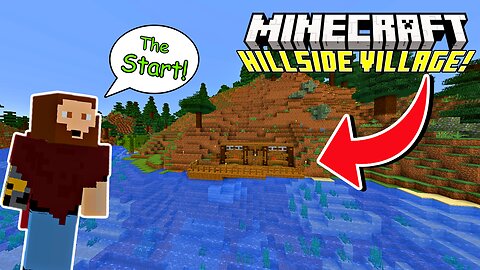 Starting My BRAND NEW Hillside Village In Survival Minecraft!