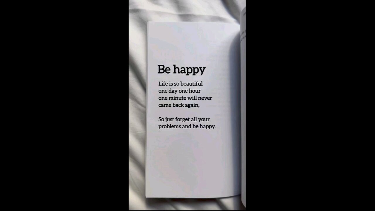 be happy