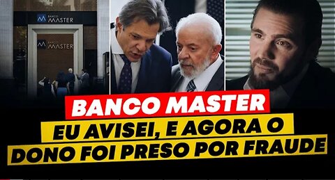 FUI AMEAÇADO, mas AVISEI- A CASA CAIU no BANCO MASTER_HD
