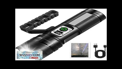 Rechargeable LED Flashlights High Lumens 900000 Lumens Super Bright Flashlight with 11 Review