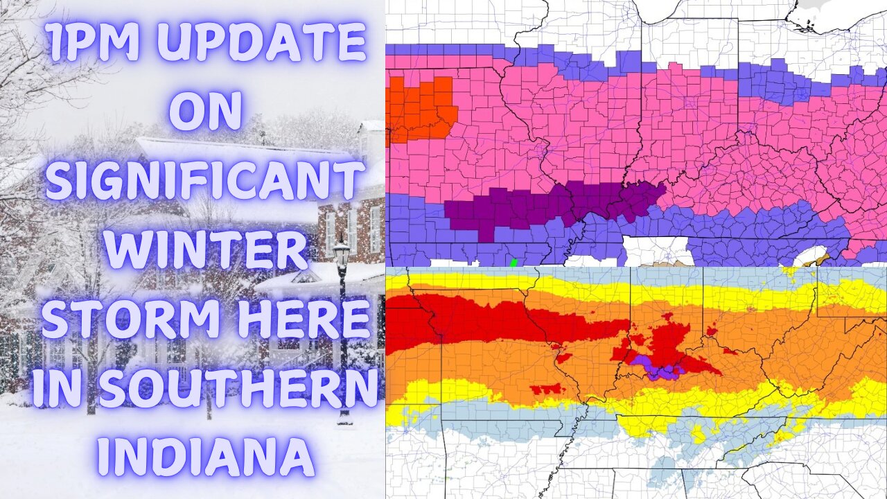 Live Look At The Winter Weather Conditions Here In Southern Indiana (1pm update)