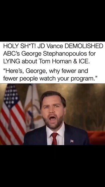 Well said Vice President JD Vance! The fake news can’t be trusted.!!! #JDVance #VicePresidentVance