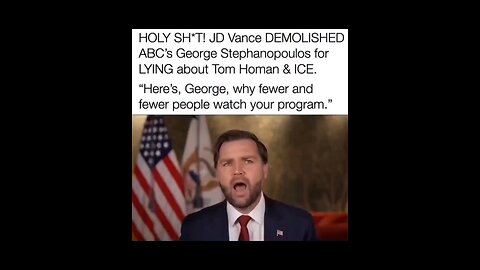 Well said Vice President JD Vance! The fake news can’t be trusted.!!! #JDVance #VicePresidentVance