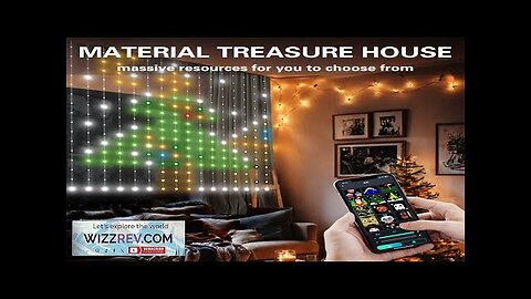 iDeal LED Control Intelligent Colorful Point Control Curtain Light 160x160cm Smart Curtain Review