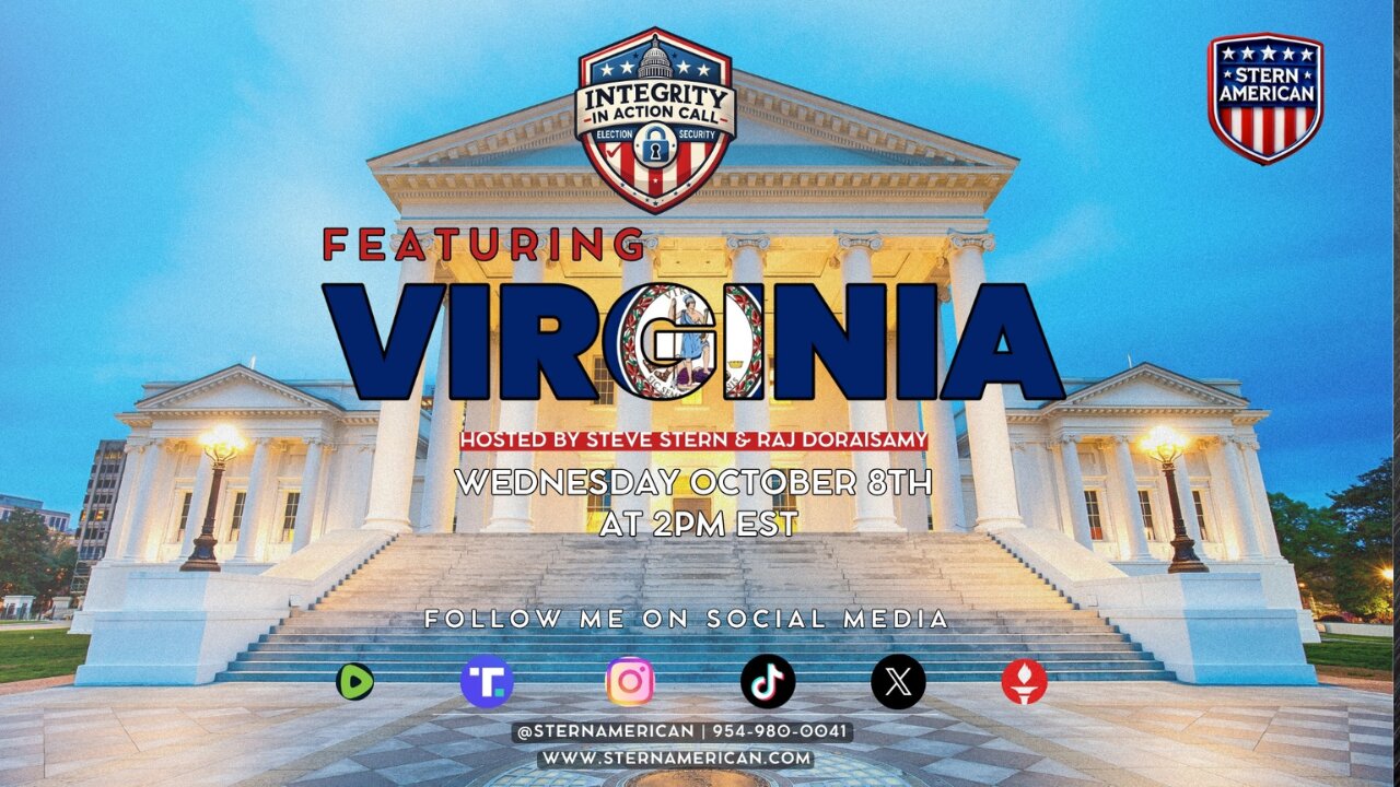 Election Integrity Call | Steve Stern & Raj Dorasiamy