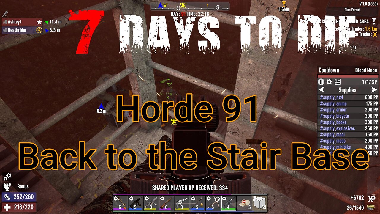 7 Days To Die - V1 - Horde 91 - Back to the Stair Base (vanilla)