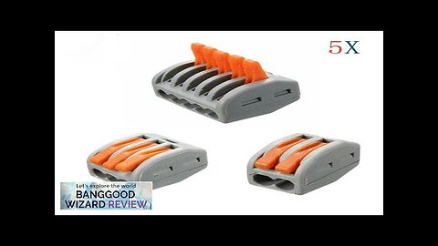 Excellway® ET25 2/3/5 Pins Spring Terminal Block 5Pcs Electric Cable Wire Connector Review