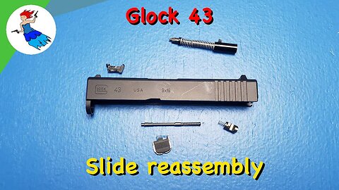 HOW TO REASSEMBLE A GLOCK 43 // Glock 43 slide reassembly (also Glock 43x) Step by Step