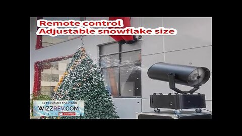 3000W Shaking Snow Machine Flycase Packing Outdoor Snow Making Machine Snowflake Maker Review