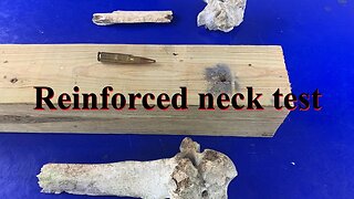 Turning Point reinforced NECK TEST 1 - .308 vs cow bones & treated lumber ✅