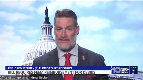 Joining 10 Tampa Bay News to Discuss Clean Up DEBRIS Act