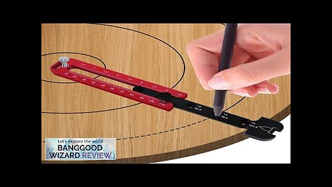 Woodworking Drawing Compass Circular Drawing Tool Fixed-point Circle Scriber Metric/Inch Review