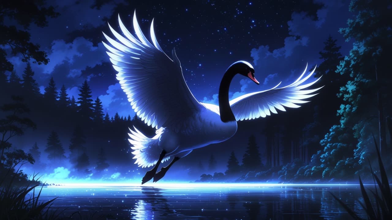 Silver tipped black Swan V4