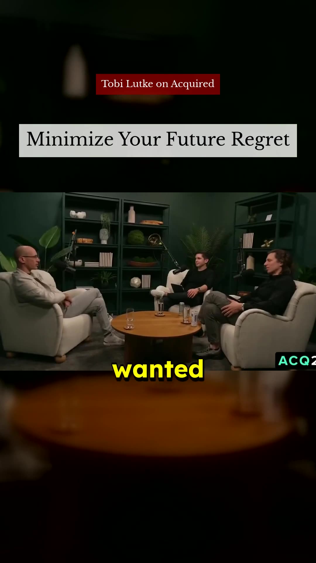 Honor Your Inner Teenager - Tobi Lutke on Acquired #potential #regret