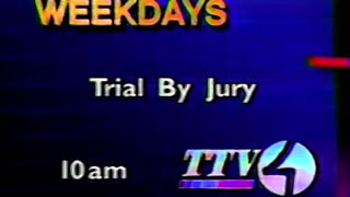 October 4, 1989 - Indianapolis Promo for 'Trial by Jury' with Raymond Burr