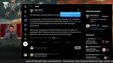Candace Owens Demands “Time & Place”… TPUSA Gives It… Then She Backs Out