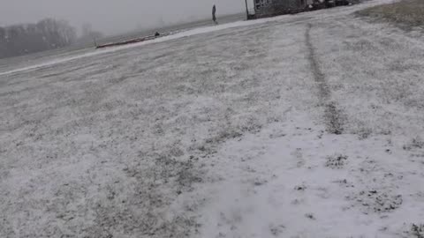 Snow & A Top Down Spitfire... Gotta Get Out There! A short drive in snow with the top down.