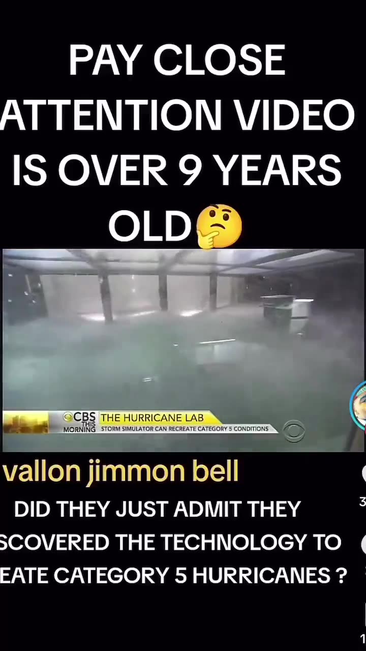 “Admits we have the technology to create Category 5 Hurricanes”