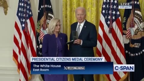 Biden hates the American people, awards Presidential Citizens medal to Cheney, Clinton, and Soros.