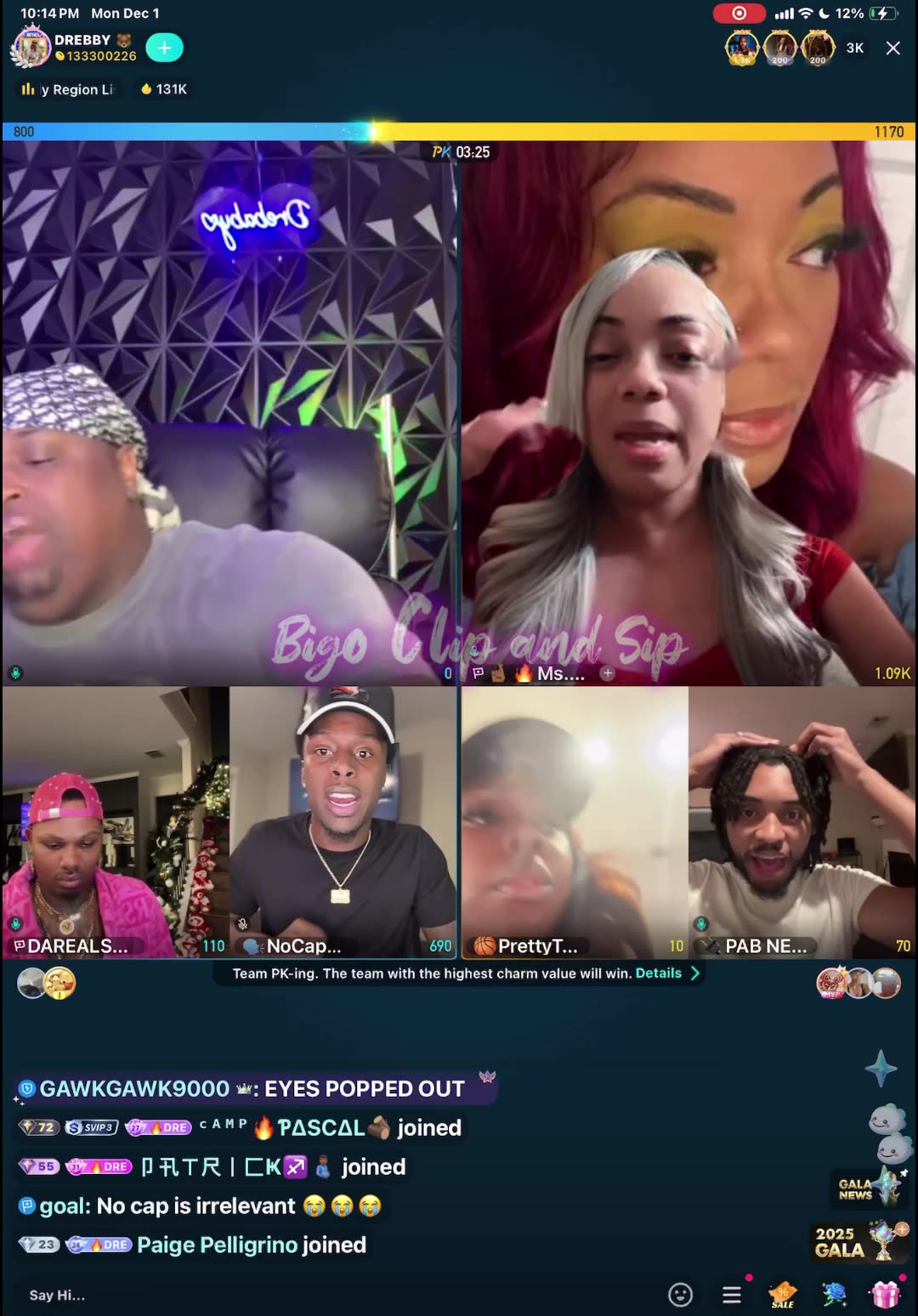 Team pk Supa NoCap TeeTee Pablo ft DreBaby vs Ms Diverse leaving agency 12/1/25 #bigoclipandsip