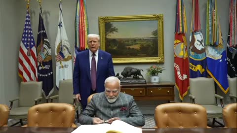 President Donald Trump meets Pm narendra modi