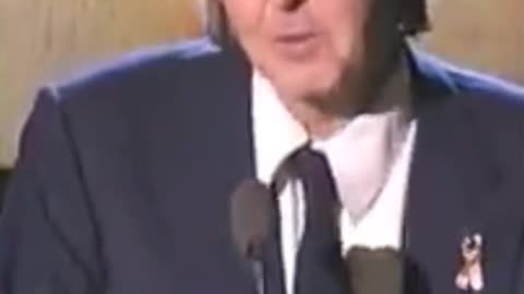 Paul McCartney inducts John Lennon into Rock & Roll Hall of Fame #funny